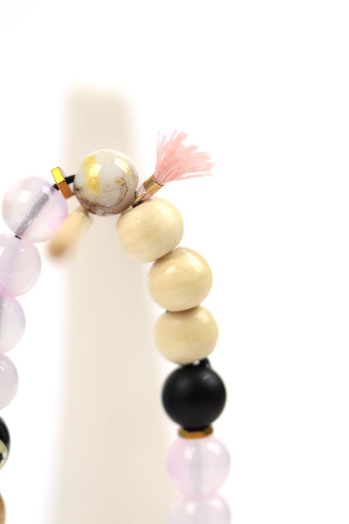 (image pour) Bracelet Perle Verre Jasmin 🌼